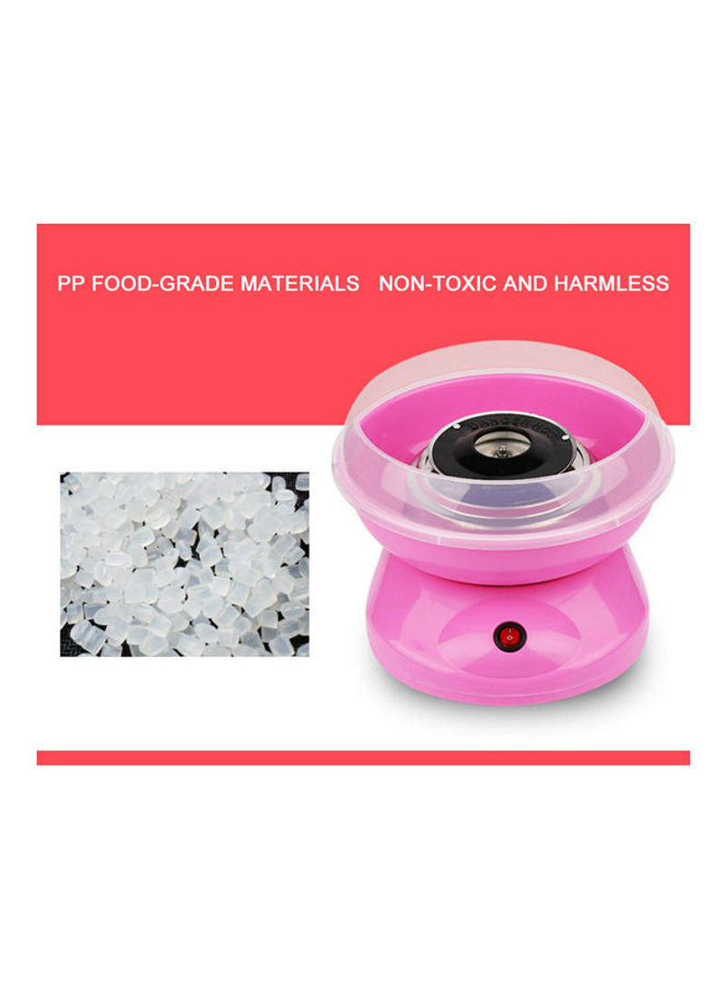 Automatic Mini Diy Cotton Candy Maker Pink 26x13x26cm